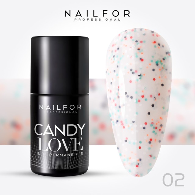 CANDY LOVE Semi-permanent nail polish - 02