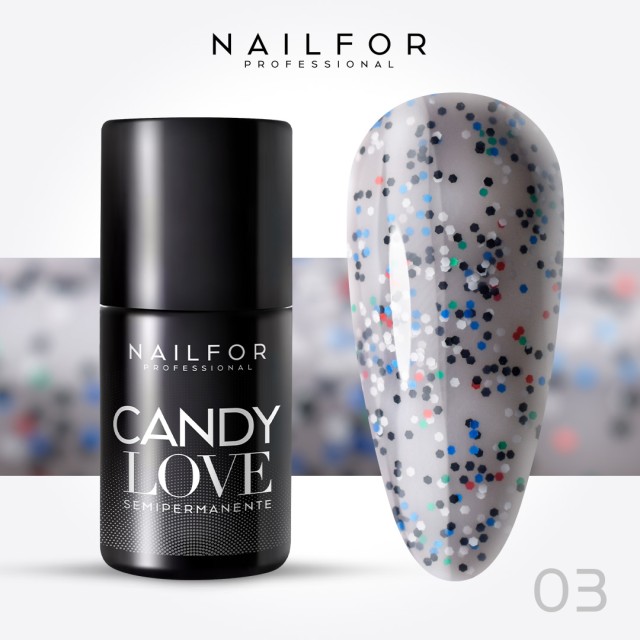 CANDY LOVE Semi-permanent nail polish - 03