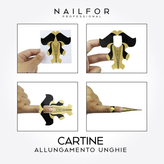 accesorios para uñas, nails nail art alta calidad PAPELES DE ALUMINIO STILETTO CT025 - 300 piezas Nailfor 9,99 € Nailfor