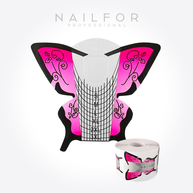 accessoires pour ongles, nails de haute qualité nail art Spring PAPILLON PRINTEMPS POUR EXTENSION D'ONGLES - 500 PIÈCES Nailfor 