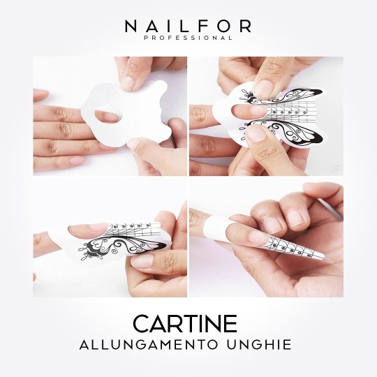 Accesorios para uñas, nails de alta calidad nail art PAPELES Spring DE PRIMAVERA PARA EXTENSIÓN DE UÑAS - 500 PIEZAS Nailfor 8,5 2