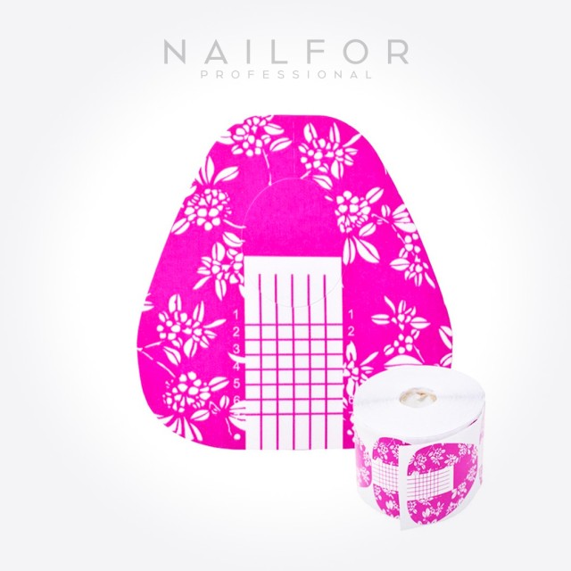 accessori per unghie, nails nail art alta qualità CARTINE OVALI FUCSIA PER ALLUNGAMENTO UNGHIE - 500pezzi Nailfor 7,50 € Nailfor