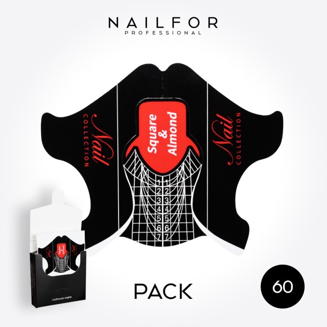 accessori per unghie, nails nail art alta qualità CARTINE PACK ALMOND - 60pezzi Nailfor 2,79 € Nailfor