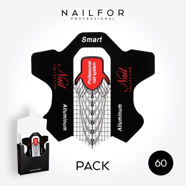 NAIL FORM PACK SMART ALUMINUM - 60PCS