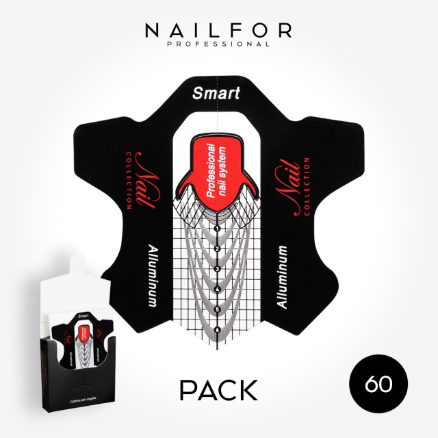 accesorios para uñas, nails nail art alta calidad Pack TARJETAS DE ALUMINIO Smart - 60 piezas Nailfor 3,79 € Nailfor