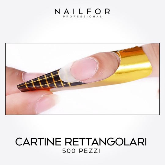 nail accessories, nails nail art high quality GOLD RECTANGULAR PAPER roll 500pcs Nailfor €4.99 Nailfor 2