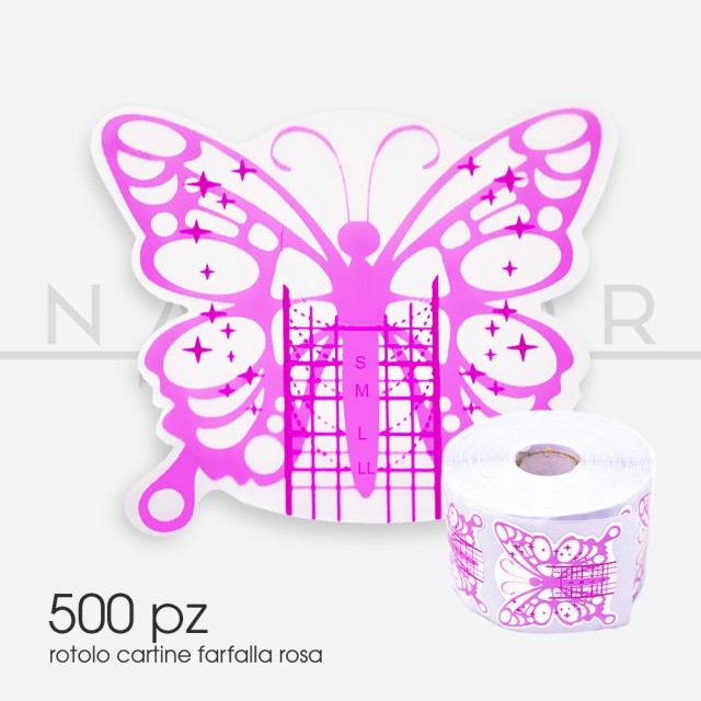 accessori per unghie, nails nail art alta qualità CARTINE Rose Butterfly - rotolo 500pz Nailfor 7,99 € Nailfor