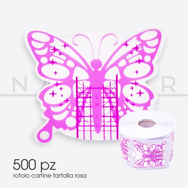 Accessoires pour ongles, nails nail art haute qualité CARTS Rose Butterfly - rouleau de 500 pièces Nailfor 7,99 € Nailfor
