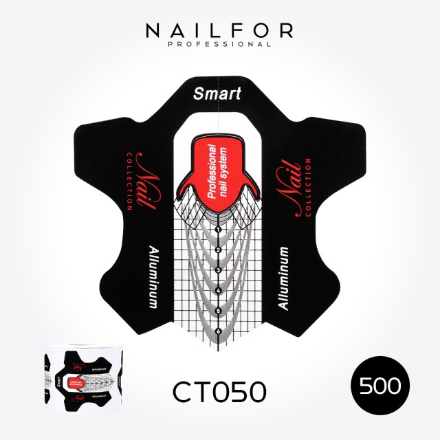NAIL FORM Smart Aluminium Roll CT050 - 500pcs