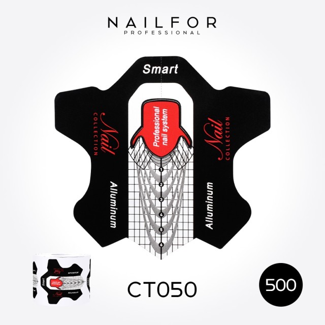 Accessoires pour ongles, nails nail art haute qualité ROULEAU DE PAPIER ALUMINIUM Smart CT050 - 500 pièces Nailfor 13,99 € Nailf