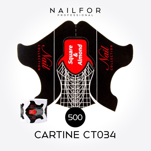 Accessoires pour ongles, nails nail art haute qualité CARTS Square Almond - 500pcs Nailfor 7,99 € Nailfor