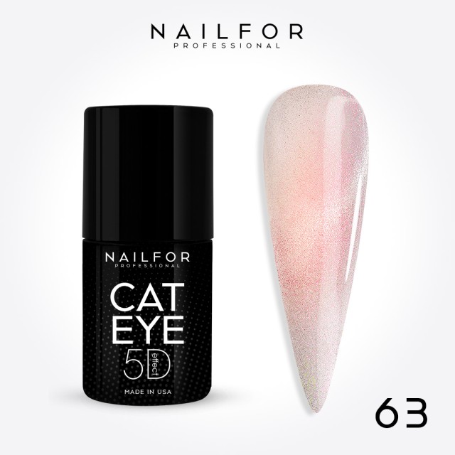 Semipermanente smalto colore per unghie: CAT EYE 5D Aurora - 63 Nailfor 11,99 €