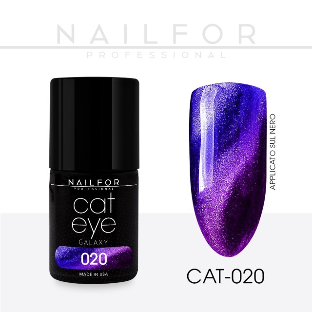 Semi-permanent nail polish color: Cat eye Galaxy 20-CAT Nailfor €12.98