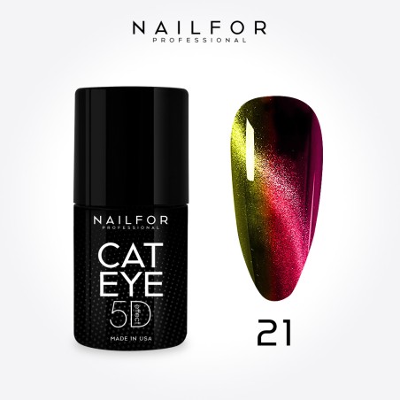 Semi-permanent nail polish color: Cat eye Galaxy 21-CAT Nailfor €12.98