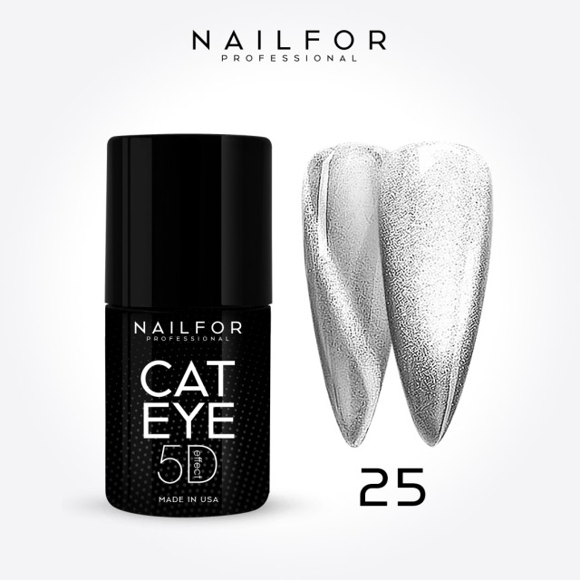 Semipermanente smalto colore per unghie: CAT EYE GALAXY SILVER 25-CAT Nailfor 12,99 €