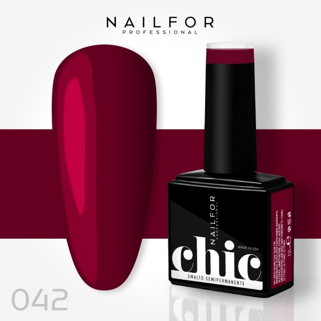 Semipermanente smalto colore per unghie: CHIC SMALTO SEMIPERMANENTE - 042 Nailfor 7,99 €