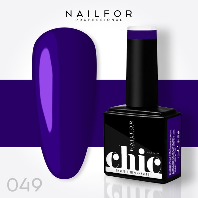 Semipermanente smalto colore per unghie: CHIC SMALTO SEMIPERMANENTE - 049 Nailfor 7,99 €