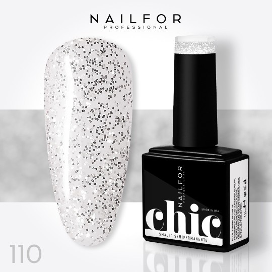 Semi-permanent nail polish color: Chic SEMI-PERMANENT NAIL POLISH - 110 Nailfor €7.99