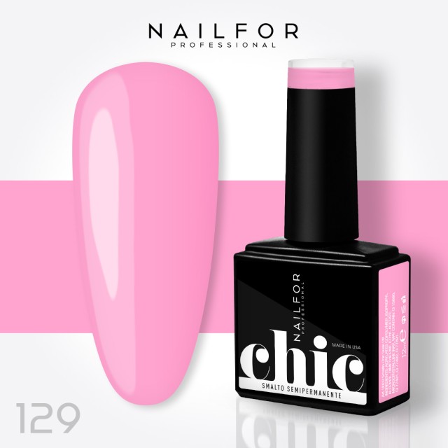 Semipermanente smalto colore per unghie: CHIC SMALTO SEMIPERMANENTE - 129 Nailfor 7,99 €