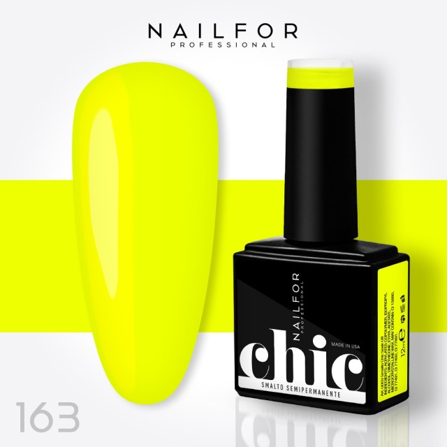 Semipermanente smalto colore per unghie: CHIC SMALTO SEMIPERMANENTE - 163 GIALLO FLUO Nailfor 7,99 €