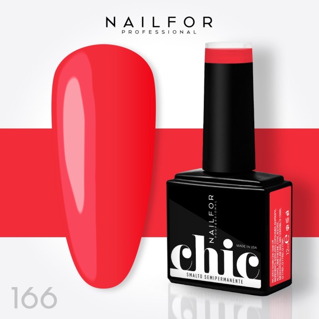 Semipermanente smalto colore per unghie: CHIC SMALTO SEMIPERMANENTE - 166 FLUO Nailfor 7,99 €