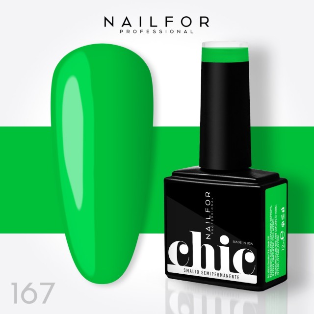 Semipermanente smalto colore per unghie: CHIC SMALTO SEMIPERMANENTE - 167 FLUO Nailfor 7,99 €