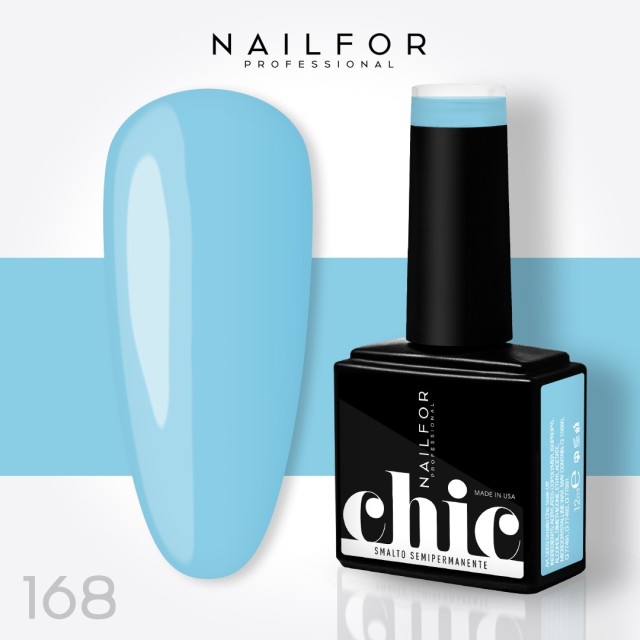 Semipermanente smalto colore per unghie: CHIC SMALTO SEMIPERMANENTE - 168 Nailfor 7,99 €