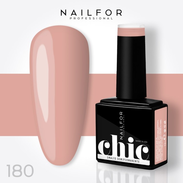 Semipermanente smalto colore per unghie: CHIC SMALTO SEMIPERMANENTE - 180 Nailfor 7,99 €