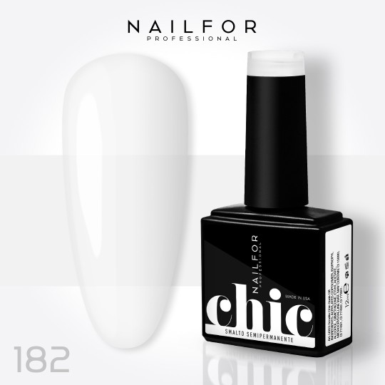 Esmalte de uñas semipermanente color: Chic ESMALTE DE UÑAS SEMIPERMANENTE - 182 blanco Nailfor Uñas por 7,99 €