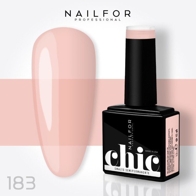 Semipermanente smalto colore per unghie: CHIC SMALTO SEMIPERMANENTE - 183 lattiginoso Nailfor 7,99 €