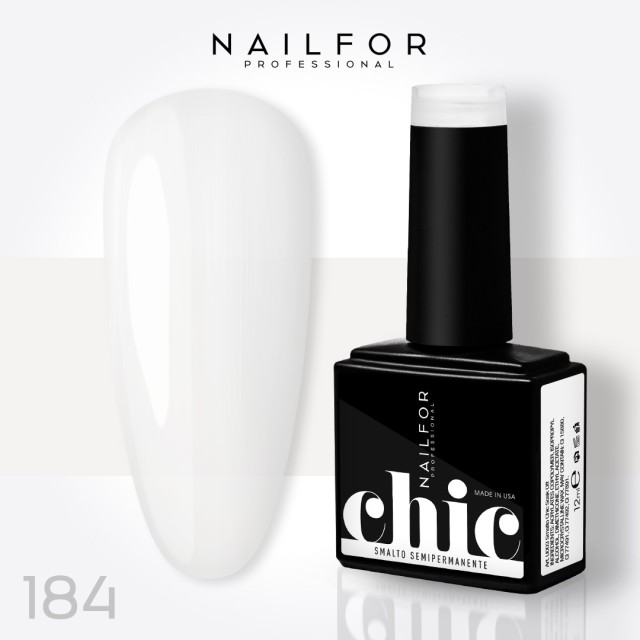 Semipermanente smalto colore per unghie: CHIC SMALTO SEMIPERMANENTE - 184 lattiginoso perlato Nailfor 7,99 €