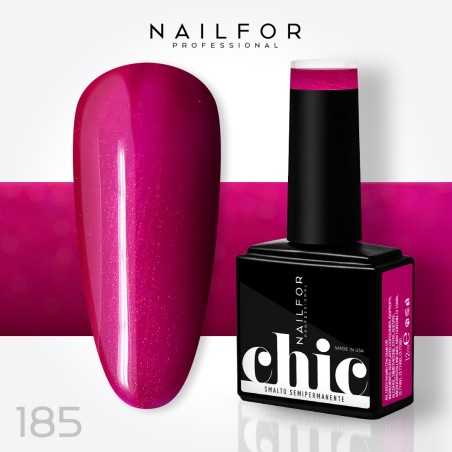 Semi-permanent nail polish color: Chic SEMI-PERMANENT NAIL POLISH - 185 microglitter Nailfor €7.99
