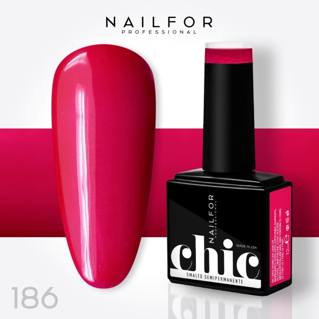 Semipermanente smalto colore per unghie: CHIC SMALTO SEMIPERMANENTE - 186 Nailfor 7,99 €