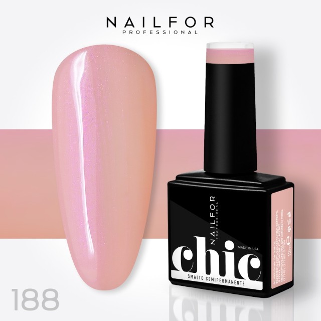 Semipermanente smalto colore per unghie: CHIC SMALTO SEMIPERMANENTE - 188 madreperla Nailfor 7,99 €