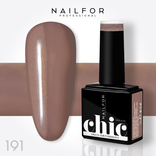 Semi-permanent nail polish color: Chic SEMI-PERMANENT NAIL POLISH - 191 Nailfor €7.99