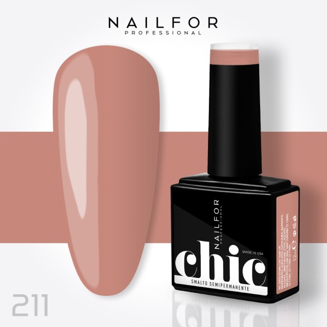 Semipermanente smalto colore per unghie: CHIC SMALTO SEMIPERMANENTE - 211 Nailfor 7,99 €