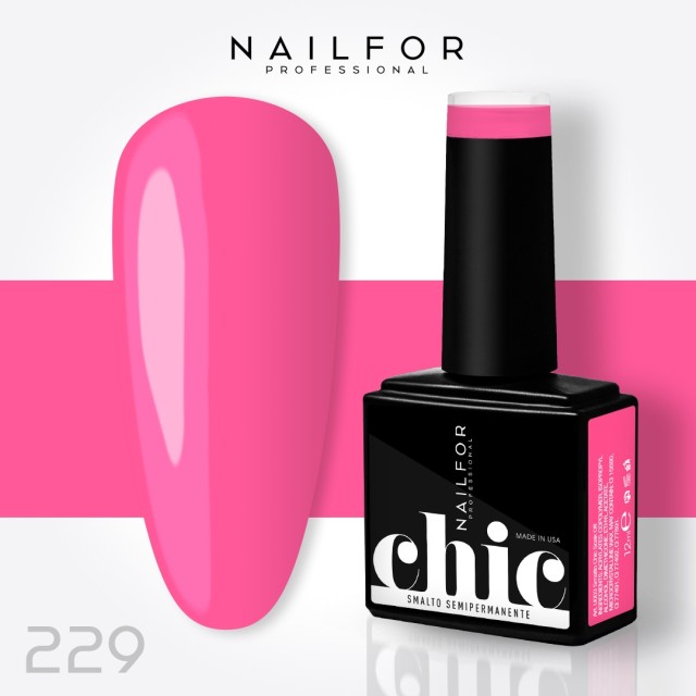 Semipermanente smalto colore per unghie: CHIC SMALTO SEMIPERMANENTE - 229 FLUO Nailfor 7,99 €