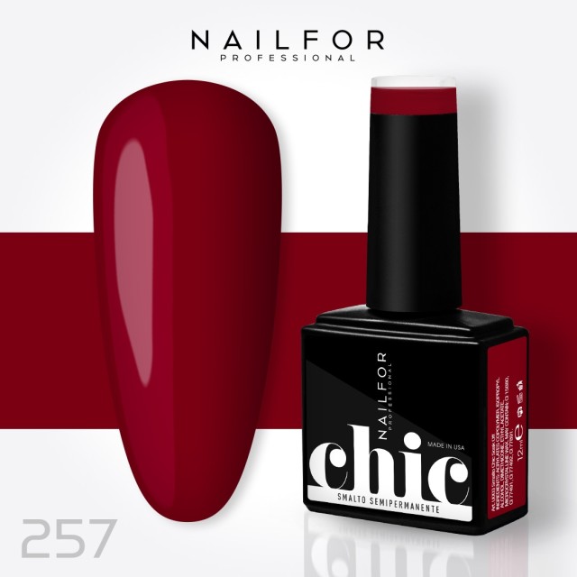 Semipermanente smalto colore per unghie: CHIC SMALTO SEMIPERMANENTE - 257 Nailfor 7,99 €