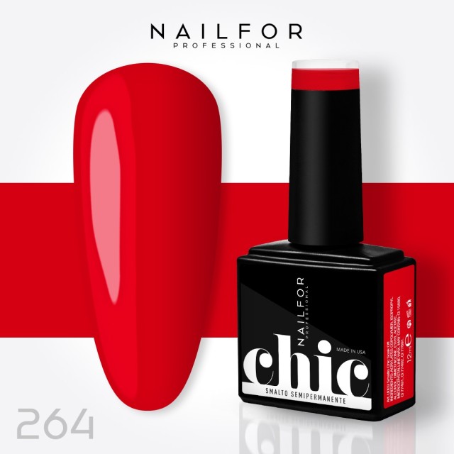 Semipermanente smalto colore per unghie: CHIC SMALTO SEMIPERMANENTE - 264 Nailfor 7,99 €