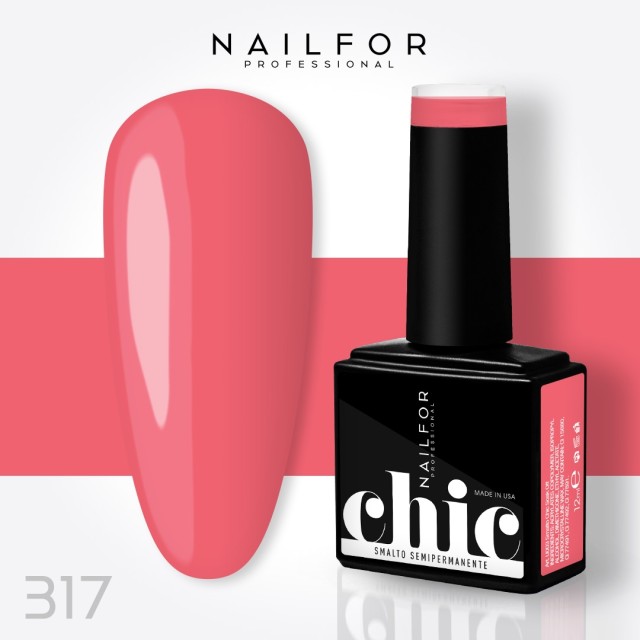 Semipermanente smalto colore per unghie: CHIC SMALTO SEMIPERMANENTE - 317 Nailfor 7,99 €
