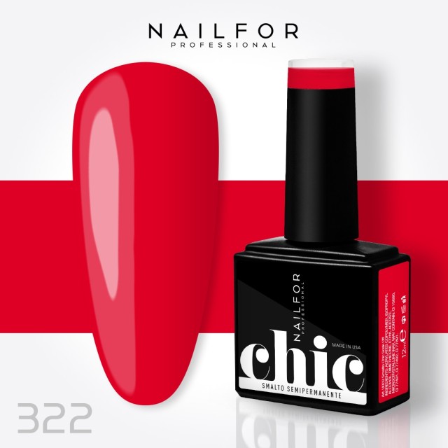 Semipermanente smalto colore per unghie: CHIC SMALTO SEMIPERMANENTE - 322 FLUO Nailfor 7,99 €