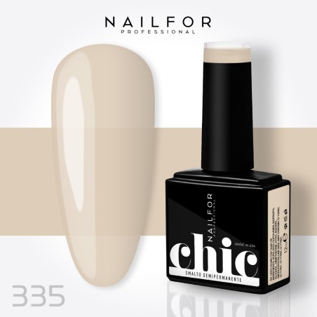 Vernis à ongles semi-permanent couleur : Chic SEMI-PERMANENT NAIL POLISH - 335 Milky semi-couvrant Nailfor 7,99 €