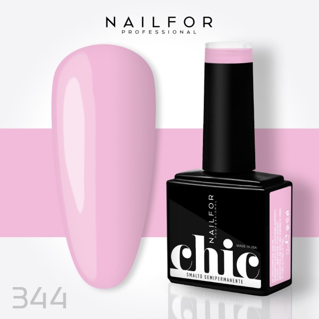 Semipermanente smalto colore per unghie: CHIC SMALTO SEMIPERMANENTE - 344 Nailfor 7,99 €