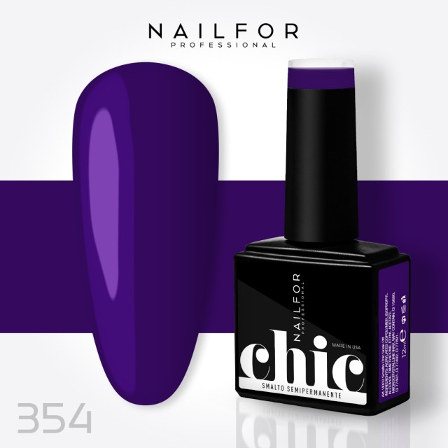 Semipermanente smalto colore per unghie: CHIC SMALTO SEMIPERMANENTE - 354 Nailfor 7,99 €