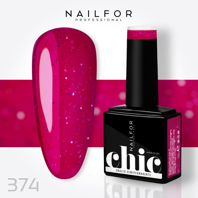 Semipermanente smalto colore per unghie: CHIC SMALTO SEMIPERMANENTE - 374 Nailfor 7,99 €