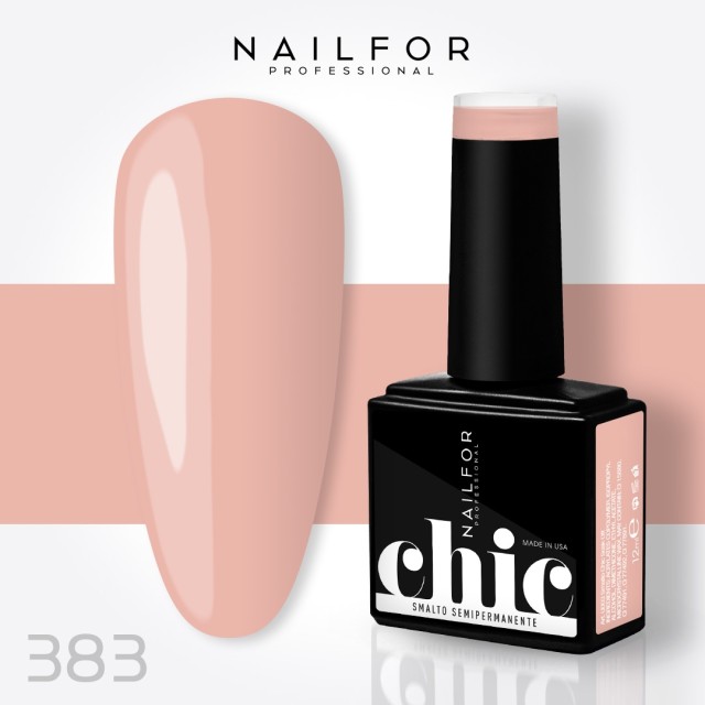 Semipermanente smalto colore per unghie: CHIC SMALTO SEMIPERMANENTE - 383 Nailfor 7,99 €