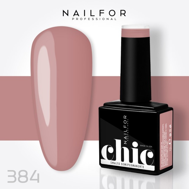 Semipermanente smalto colore per unghie: CHIC SMALTO SEMIPERMANENTE - 384 Nailfor 7,99 €
