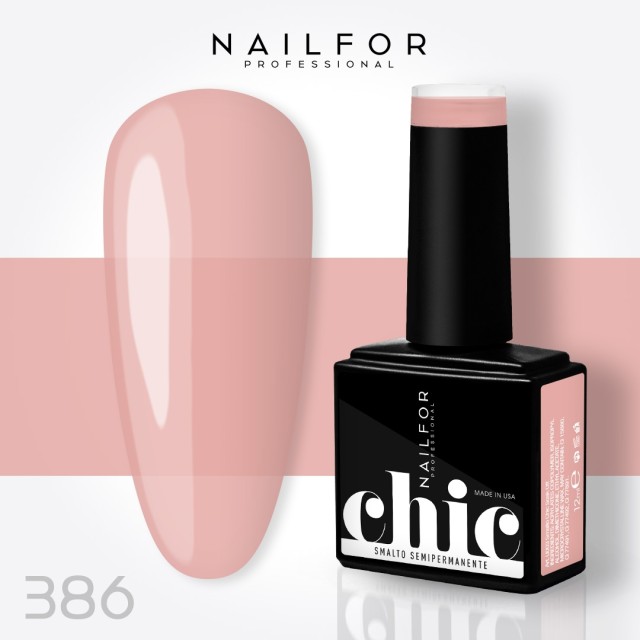 Semipermanente smalto colore per unghie: CHIC SMALTO SEMIPERMANENTE - 386 Nailfor 7,99 €