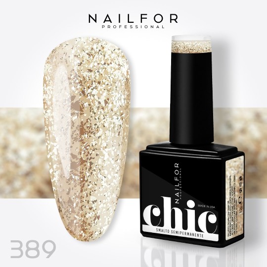 Vernis à ongles semi-permanent couleur : Chic SEMI-PERMANENT NAIL POLISH - 389 Nailfor €7.99