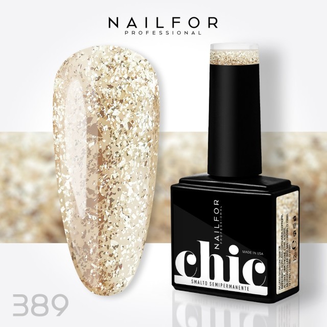Semipermanente smalto colore per unghie: CHIC SMALTO SEMIPERMANENTE - 389 Nailfor 7,99 €